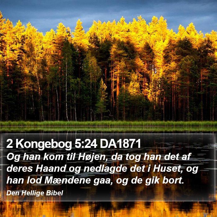 2 Kongebog 5:24 DA1871 Bible Study