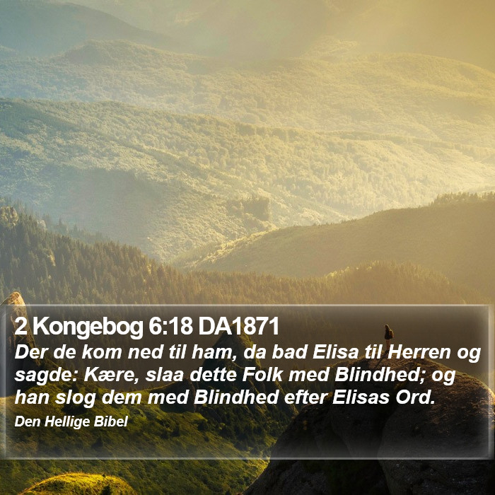 2 Kongebog 6:18 DA1871 Bible Study