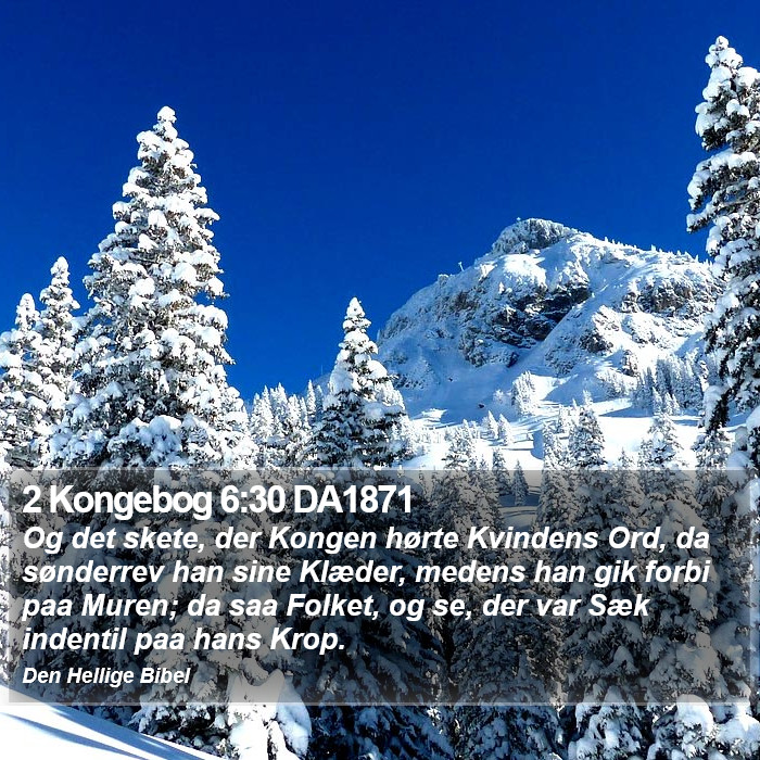 2 Kongebog 6:30 DA1871 Bible Study