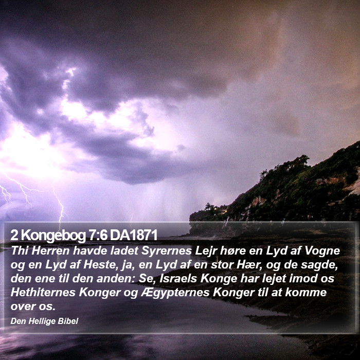 2 Kongebog 7:6 DA1871 Bible Study