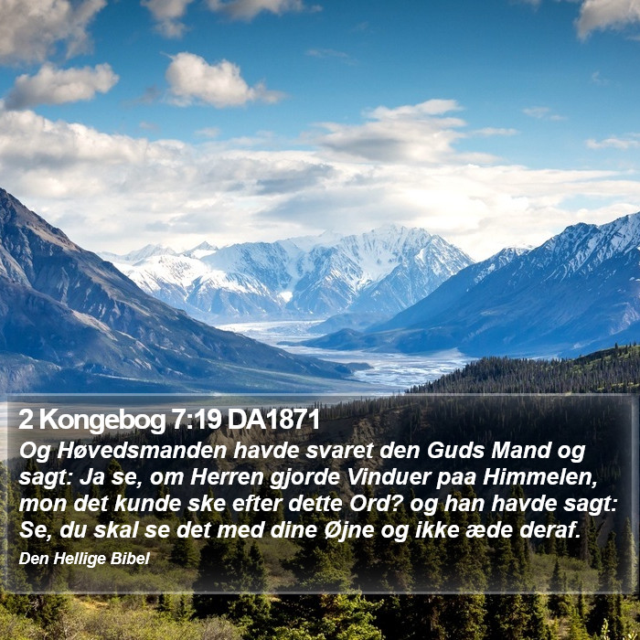 2 Kongebog 7:19 DA1871 Bible Study