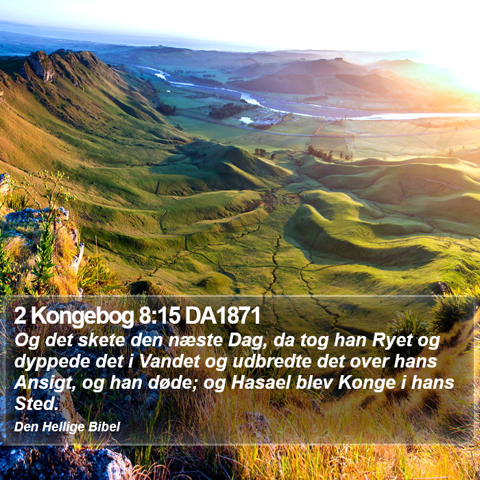 2 Kongebog 8:15 DA1871 Bible Study