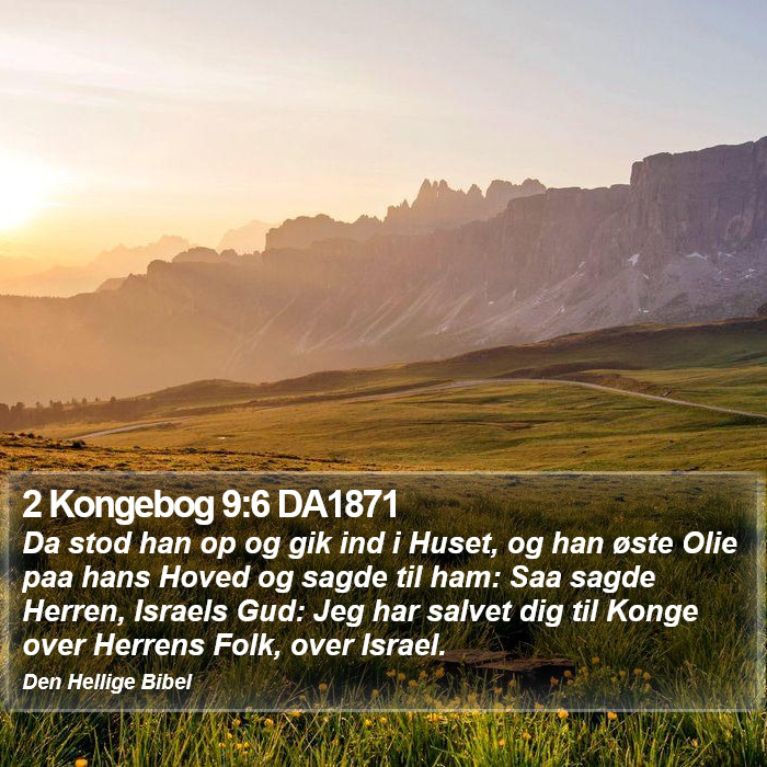 2 Kongebog 9:6 DA1871 Bible Study