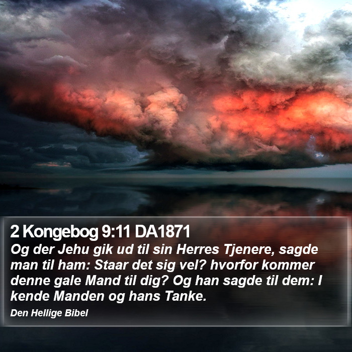 2 Kongebog 9:11 DA1871 Bible Study