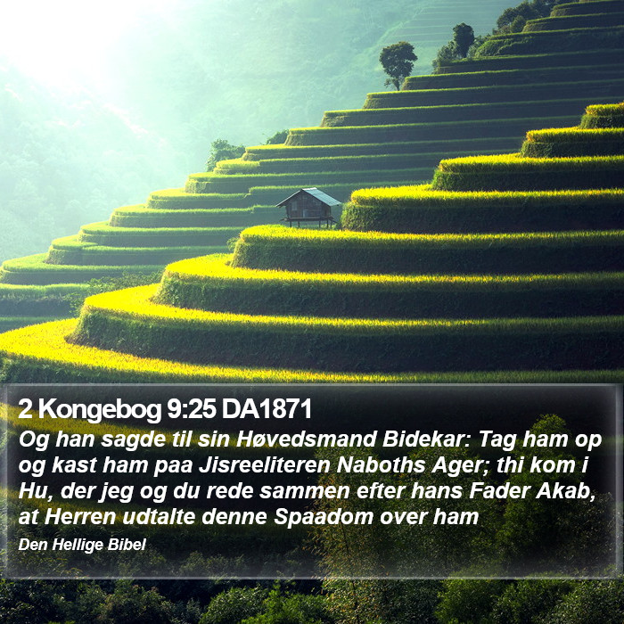 2 Kongebog 9:25 DA1871 Bible Study