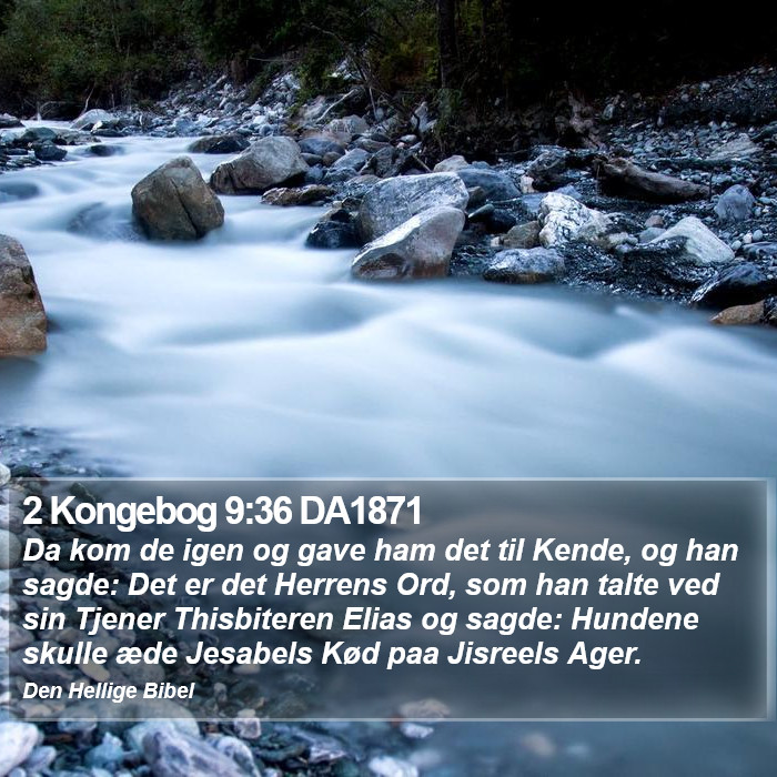 2 Kongebog 9:36 DA1871 Bible Study