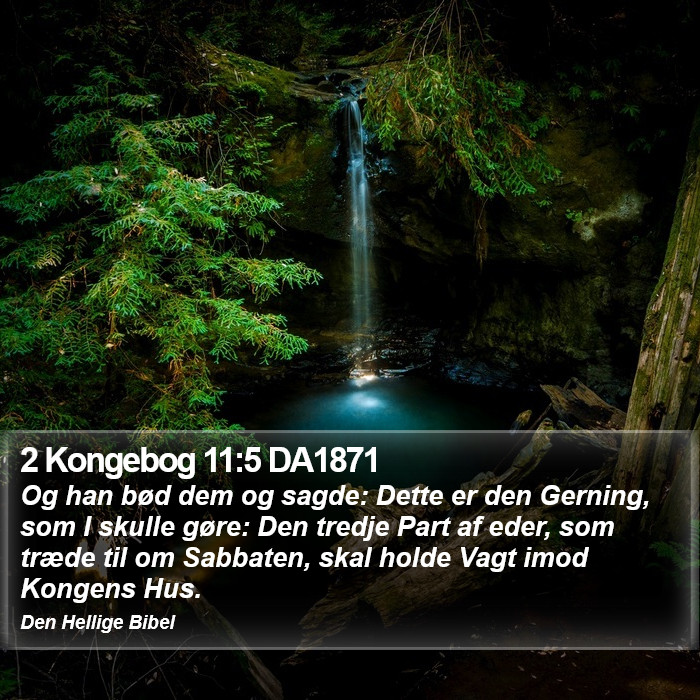 2 Kongebog 11:5 DA1871 Bible Study
