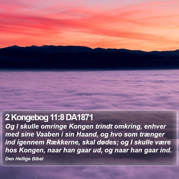 2 Kongebog 11:8 DA1871 Bible Study