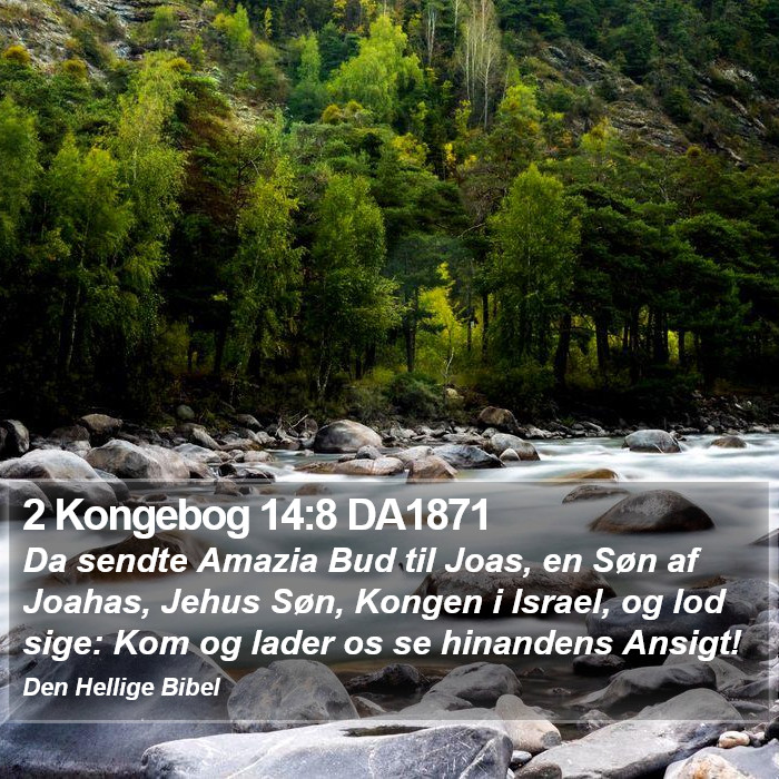 2 Kongebog 14:8 DA1871 Bible Study