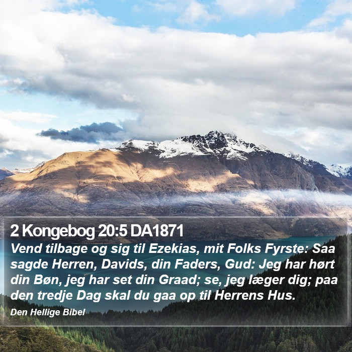 2 Kongebog 20:5 DA1871 Bible Study