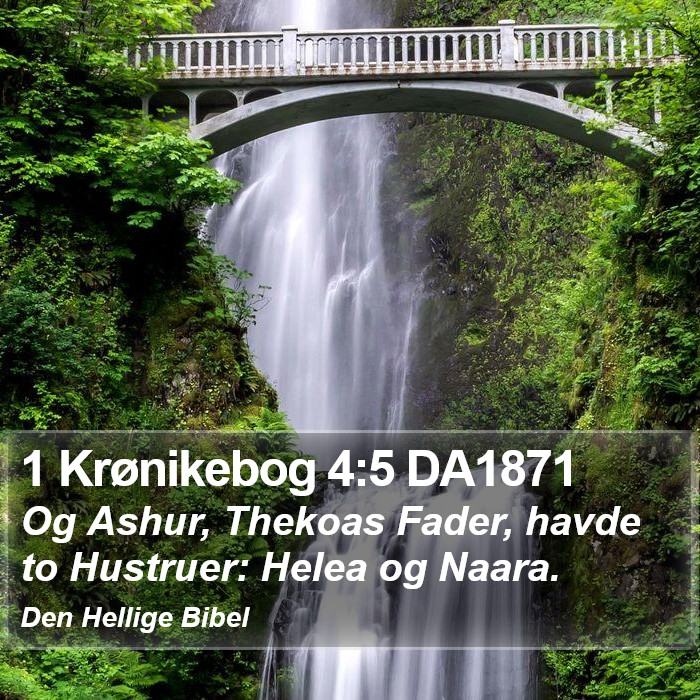 1 Krønikebog 4:5 DA1871 Bible Study
