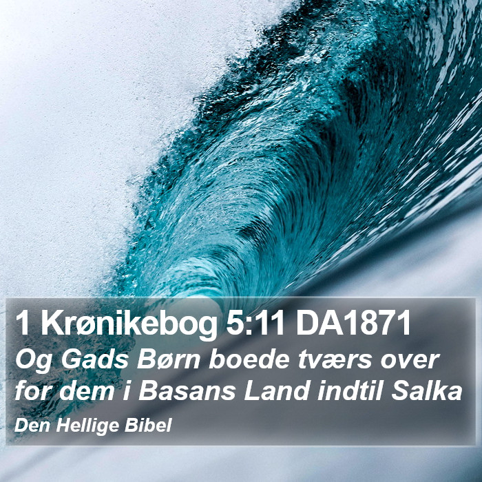 1 Krønikebog 5:11 DA1871 Bible Study