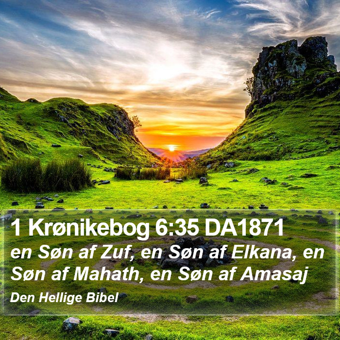 1 Krønikebog 6:35 DA1871 Bible Study