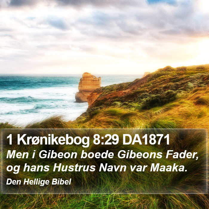 1 Krønikebog 8:29 DA1871 Bible Study