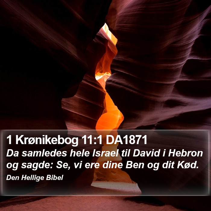 1 Krønikebog 11:1 DA1871 Bible Study