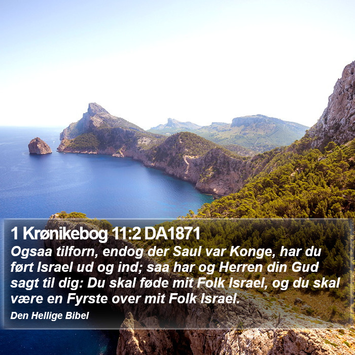 1 Krønikebog 11:2 DA1871 Bible Study