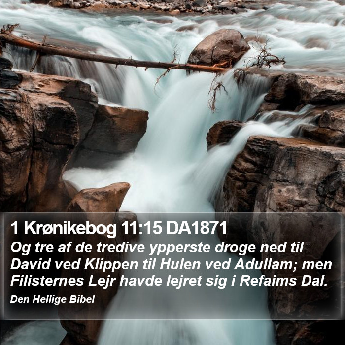 1 Krønikebog 11:15 DA1871 Bible Study