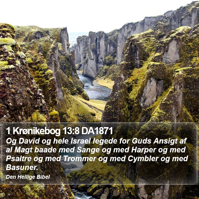 1 Krønikebog 13:8 DA1871 Bible Study