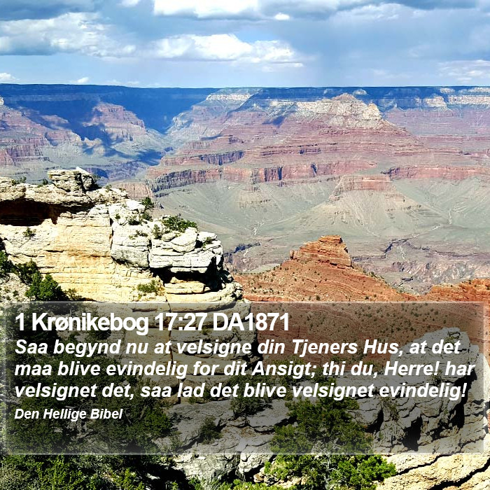 1 Krønikebog 17:27 DA1871 Bible Study