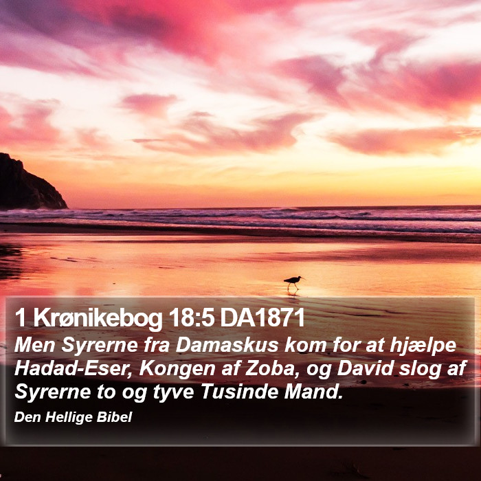 1 Krønikebog 18:5 DA1871 Bible Study