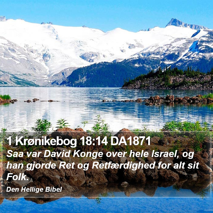 1 Krønikebog 18:14 DA1871 Bible Study