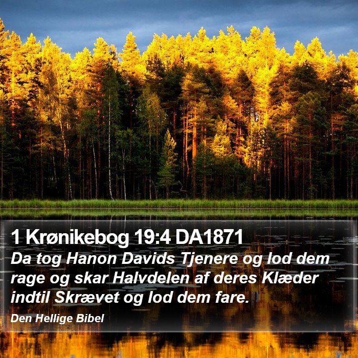 1 Krønikebog 19:4 DA1871 Bible Study