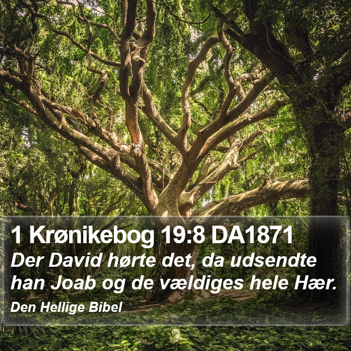 1 Krønikebog 19:8 DA1871 Bible Study