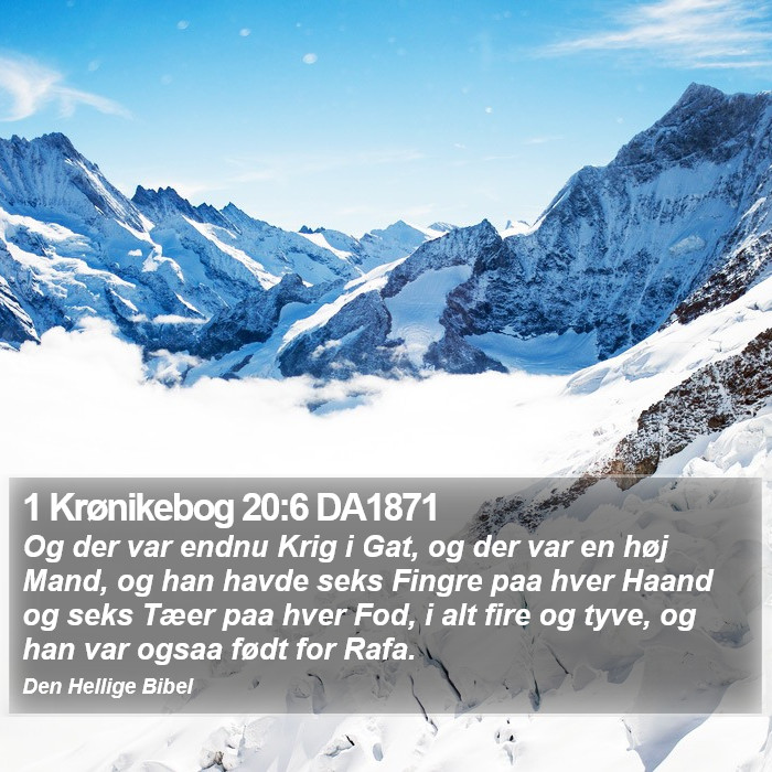 1 Krønikebog 20:6 DA1871 Bible Study