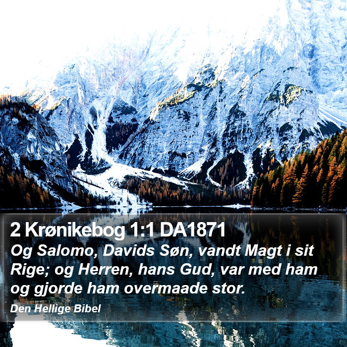 2 Krønikebog 1:1 DA1871 Bible Study