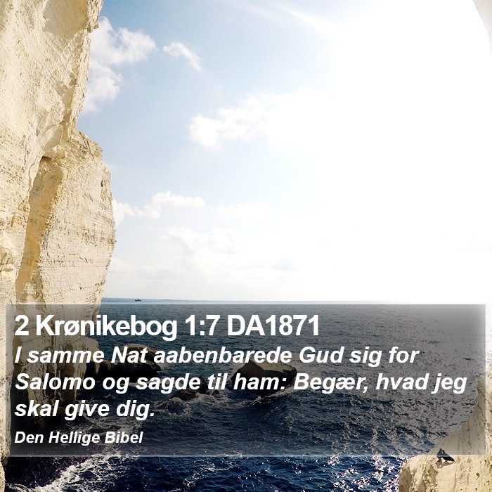 2 Krønikebog 1:7 DA1871 Bible Study