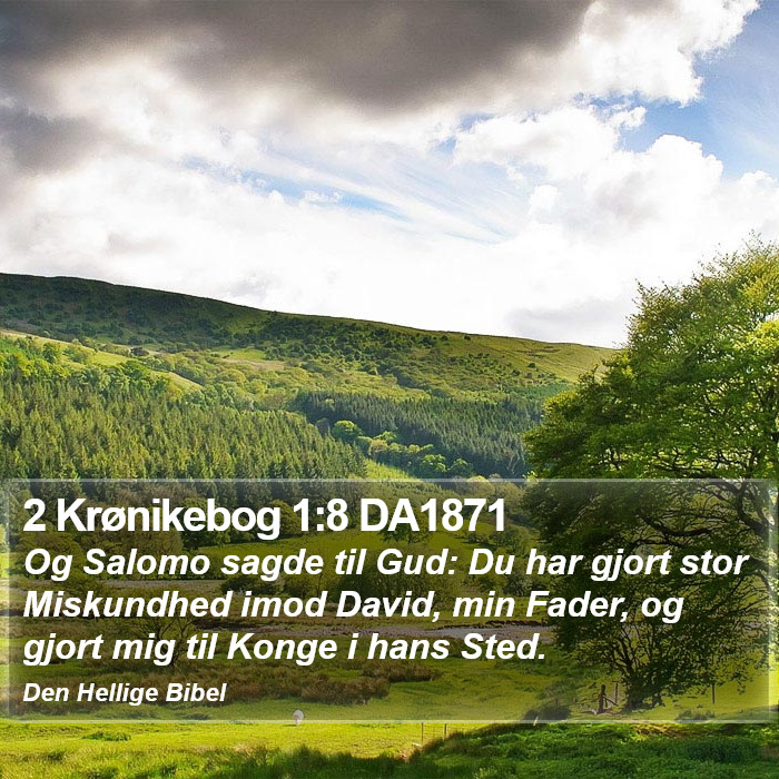 2 Krønikebog 1:8 DA1871 Bible Study