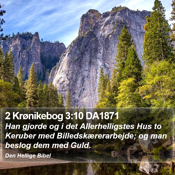 2 Krønikebog 3:10 DA1871 Bible Study