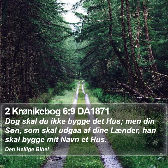 2 Krønikebog 6:9 DA1871 Bible Study