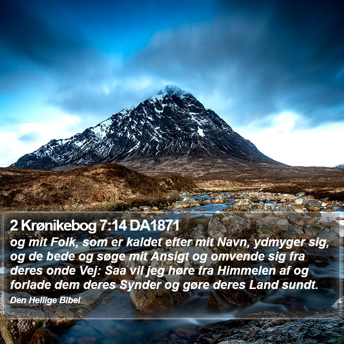 2 Krønikebog 7:14 DA1871 Bible Study