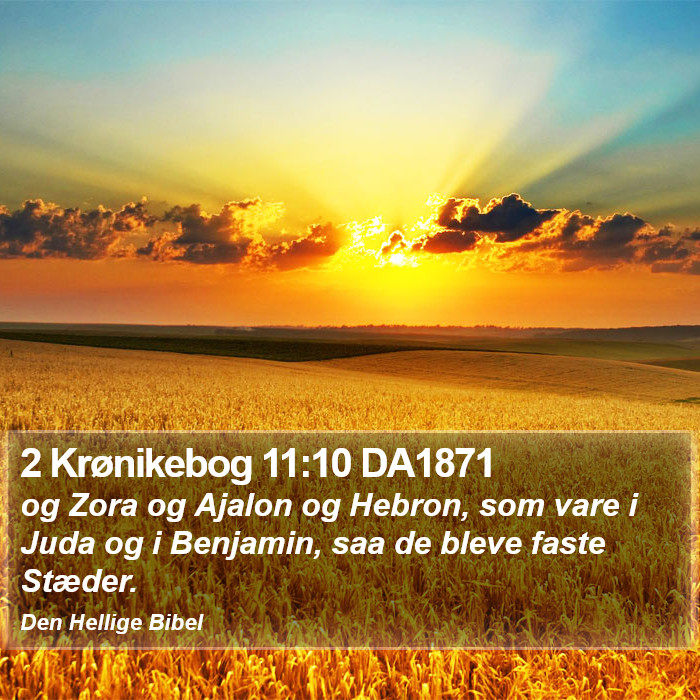 2 Krønikebog 11:10 DA1871 Bible Study