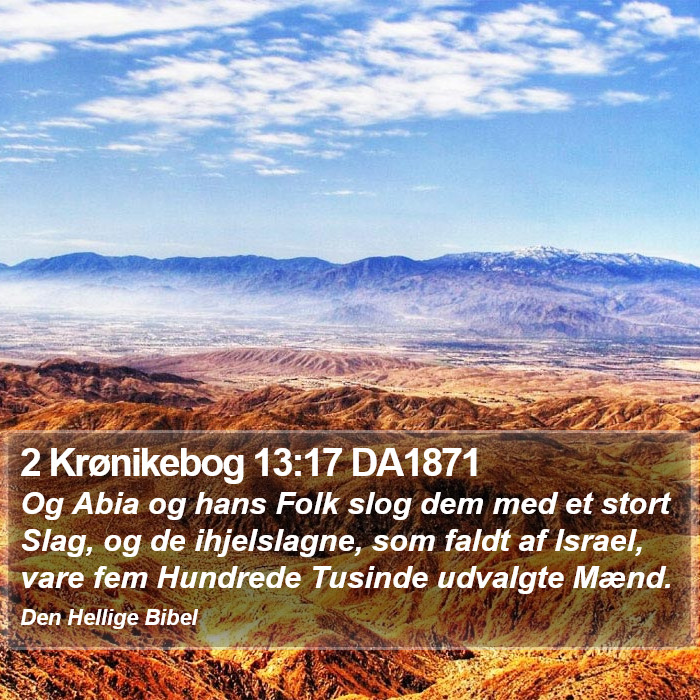 2 Krønikebog 13:17 DA1871 Bible Study