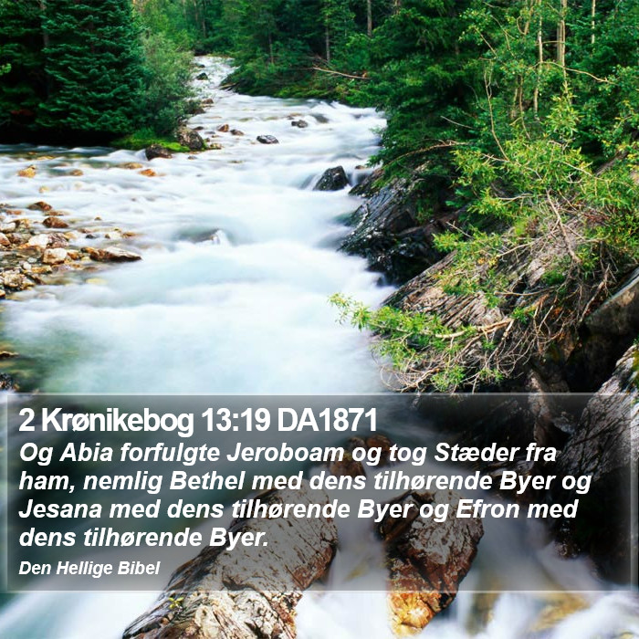 2 Krønikebog 13:19 DA1871 Bible Study