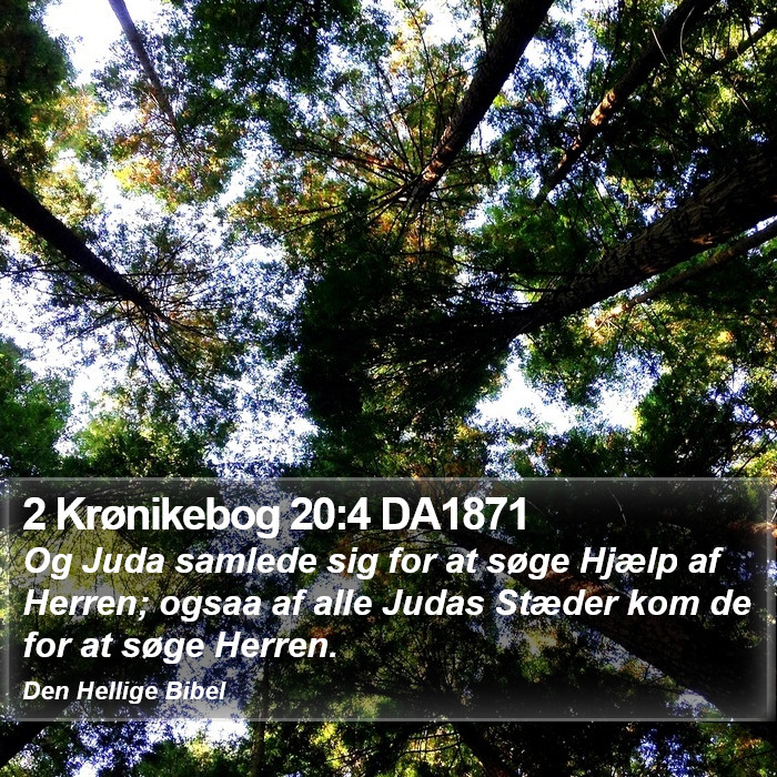 2 Krønikebog 20:4 DA1871 Bible Study