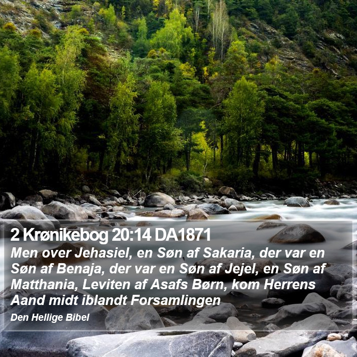 2 Krønikebog 20:14 DA1871 Bible Study