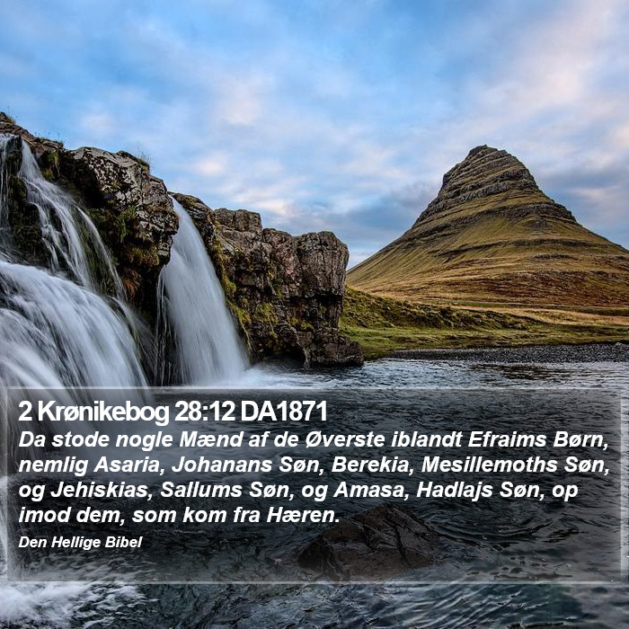 2 Krønikebog 28:12 DA1871 Bible Study
