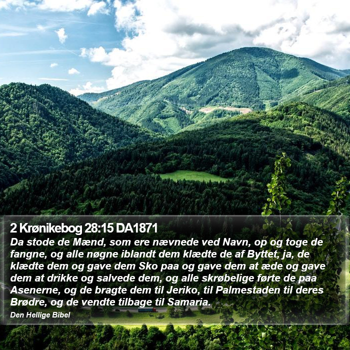 2 Krønikebog 28:15 DA1871 Bible Study