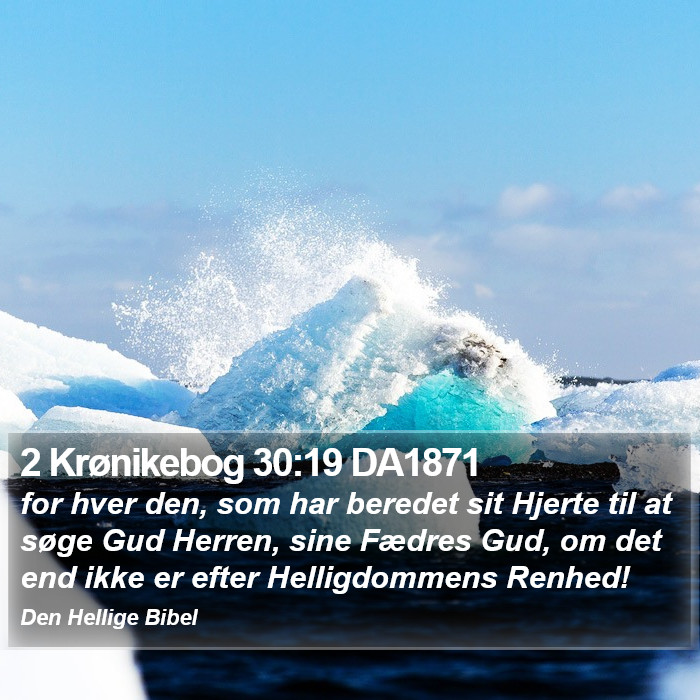 2 Krønikebog 30:19 DA1871 Bible Study