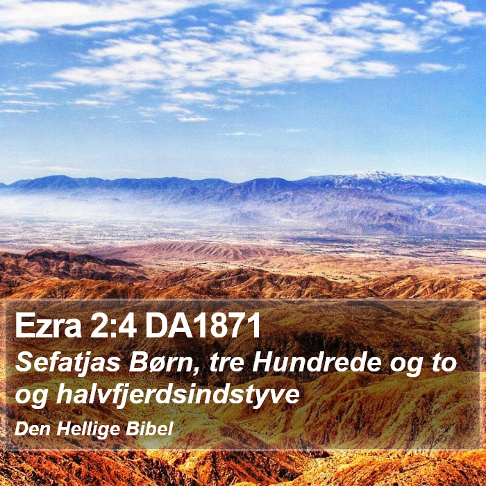 Ezra 2:4 DA1871 Bible Study