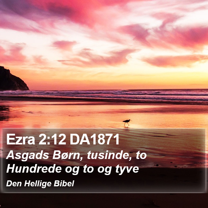 Ezra 2:12 DA1871 Bible Study