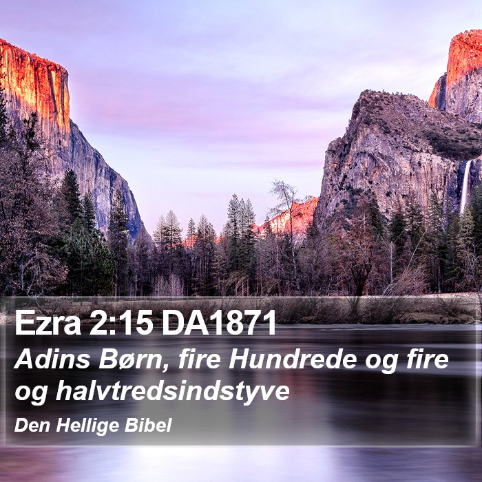 Ezra 2:15 DA1871 Bible Study