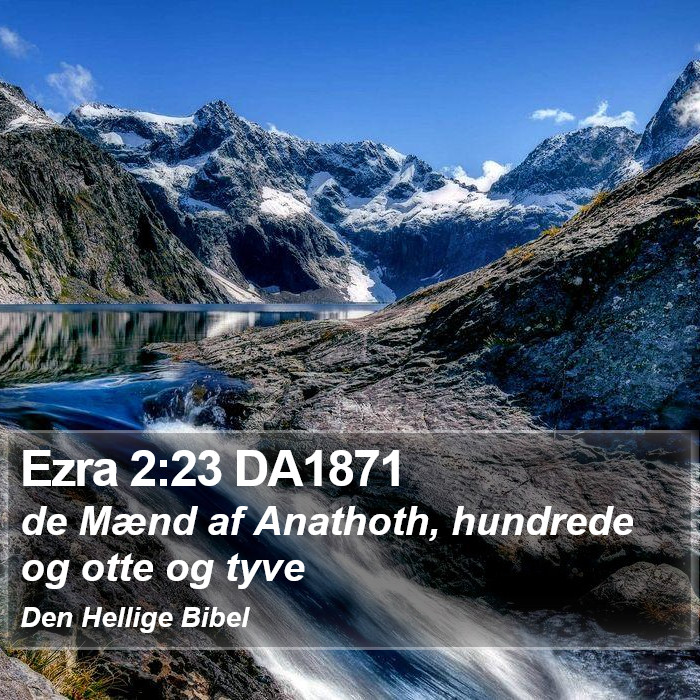 Ezra 2:23 DA1871 Bible Study