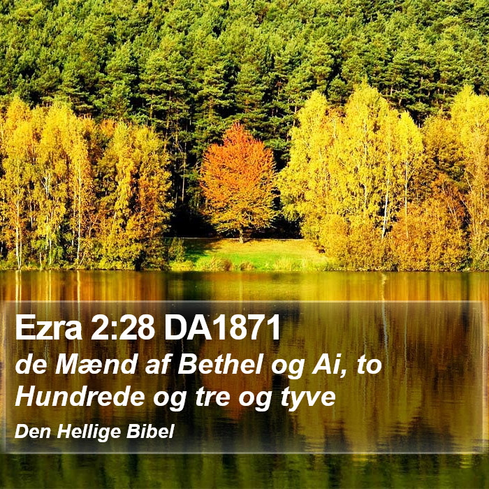 Ezra 2:28 DA1871 Bible Study