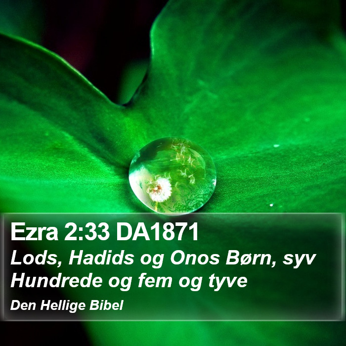 Ezra 2:33 DA1871 Bible Study