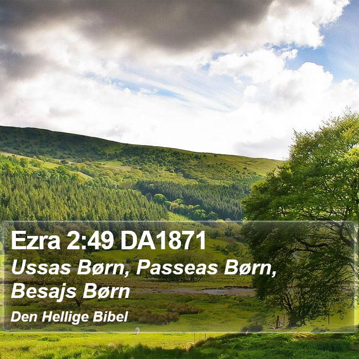 Ezra 2:49 DA1871 Bible Study