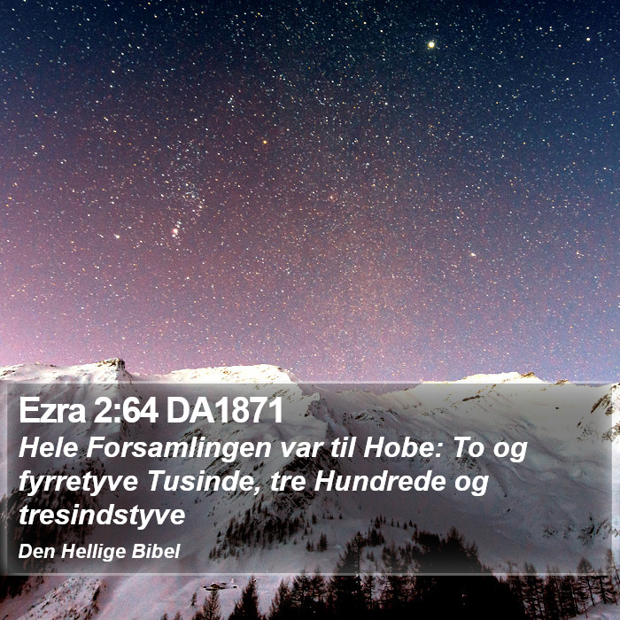 Ezra 2:64 DA1871 Bible Study